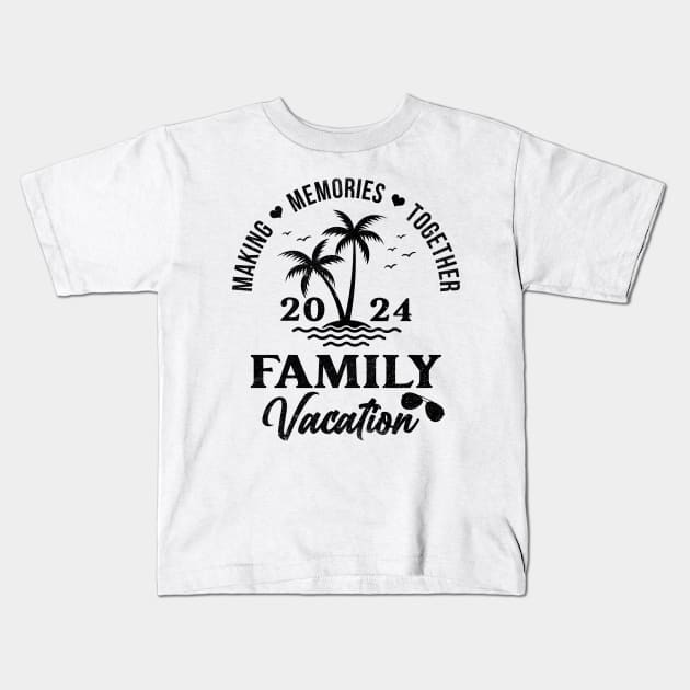 Palm Tree Family Vacation 2024 Kids T-Shirt by antrazdixonlda